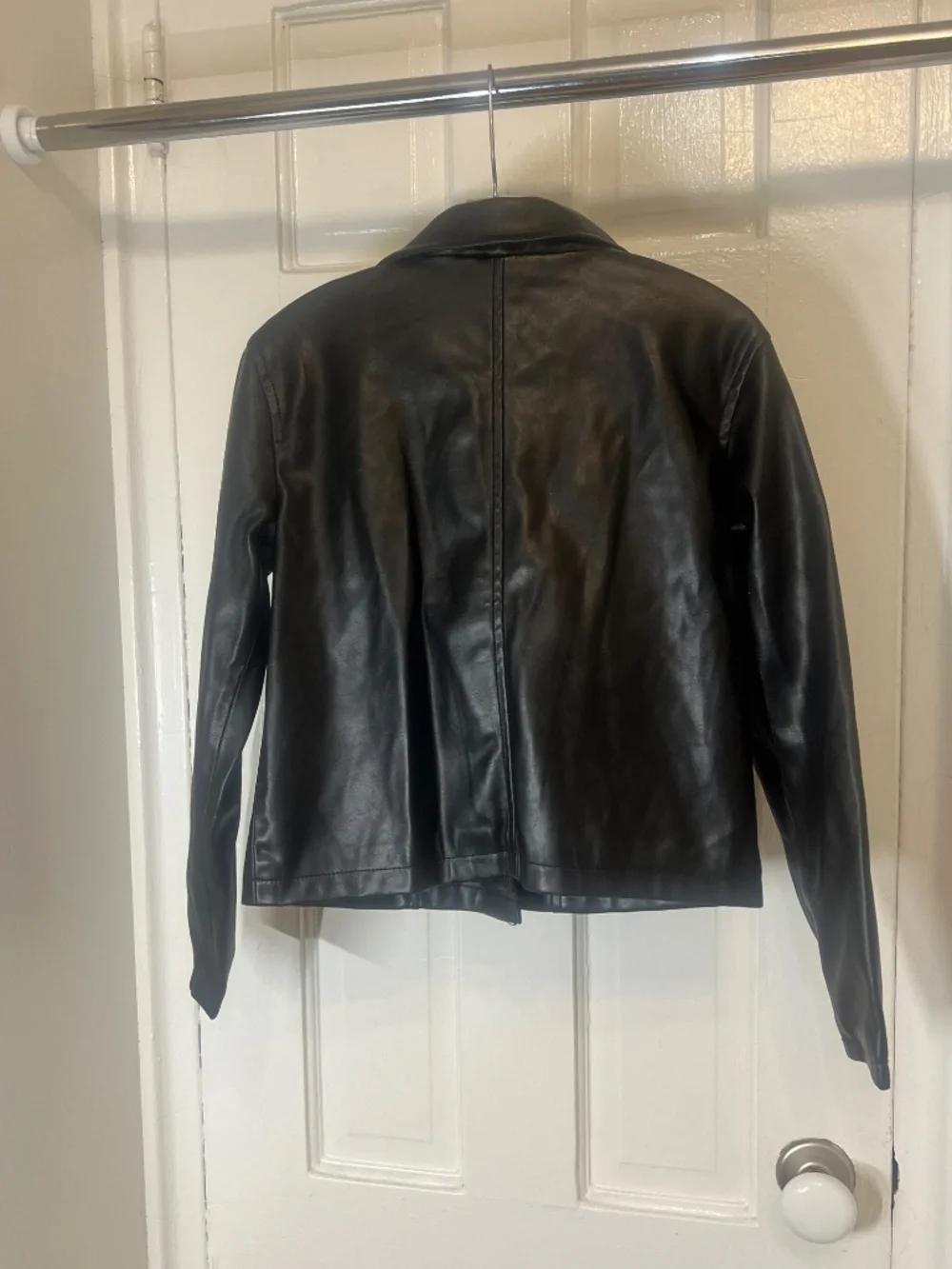 Old Navy black moto